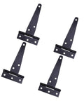 Zinc Plating T Shape Hinges Four Pack Built To Last Heavy Duty Iron Gate Door Hinge Set Rustproof And Quiet Triangle Shed Hinges