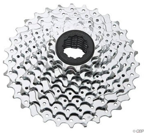 9 Speed 11 to 28 Tooth Cassette for Shimano and SRAM Drivetrains Chrome Silver Finish Lightweight About 250 Grams