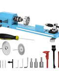 Tabletop Wood Lathe Kit For DIY Woodturning All-In-One Multi-Purpose Lathe With Milling, Cutting, Grinding, And Polishing Capabilities