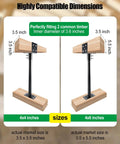 Diagram of Three Pack 3.6 Inch Pergola Roof Riser Brackets Saddle Style showing compatibility with 4x4 and 4x6 timbers