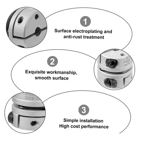 Top Tier Aluminum Shaft Coupling Joint Set For Stepper And Servo Motors Includes Flexible Connector Designed For Easy Install That Handles Misalignment With Rock Solid Build And Compact Design For Any Rig Or CNC Setup, 20mm aluminum coupler