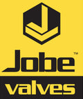 Jobe valves logo on yellow and black background