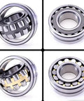 Heavy Duty Self Aligning Spherical Roller Bearings Rock Solid For Tough Industrial Machinery And Conveyor Lines 40 Mm X 90 Mm X 23 Mm Premium Chrome Steel with spherical rollers visible.