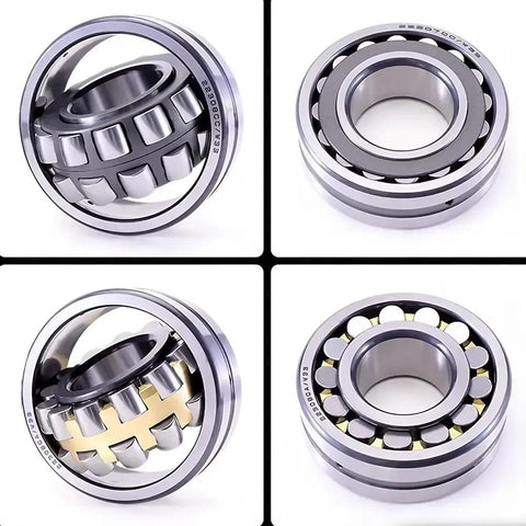 Heavy Duty Self Aligning Roller Bearing 22215 CAK W33 Single Pack with steel and spherical rollers for industrial use.