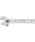 10 Inch Adjustable Wrench With Large Knurl And Hex Jaw, Chrome Plated To Resist Rust And Corrosion, Pro Grade Tool For Pros