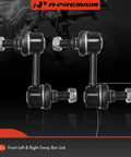 Front Sway Bar End Links 2 Piece Set For Nissan Pathfinder Armada Titan Infiniti QX80 QX56 Stabilizer Links Left And Right Fits 2004-2019
