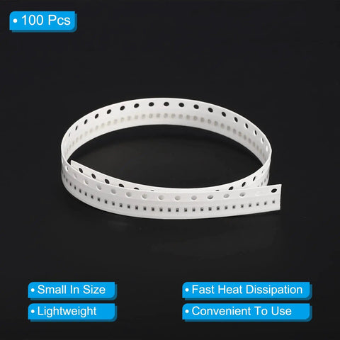 0402 Chip Resistor Kit For Electronics Projects, 4.7K Ohm, One Percent Tolerance, One Sixteenth Watt, Surface Mount Device Thick Film, 100 Pack For DIYers And Pros, image of coiled resistor tape