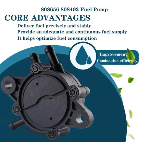 Fuel Pump 808492 808656 For Kohler 17HP 25HP Engines Plug And Play Compatible with image of fuel pump and benefits listed