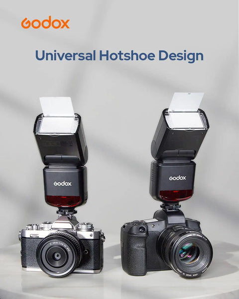 TT520III Universal Bounce Flash Kit With Diffuser For Canon Nikon Sony Fuji Olympus 433MHz Wireless Speedlite on cameras.
