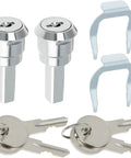 Heavy Duty Stainless Steel Cabinet Insert Linkage Drawer Locks With Two Keys And Cam Rotation Hardware For Tool Chests