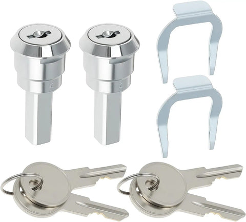 Heavy Duty Stainless Steel Cabinet Insert Linkage Drawer Locks With Two Keys And Cam Rotation Hardware For Tool Chests