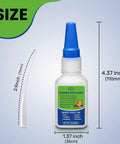 Waterproof Cowboy Boots Glue For Muck And Hiking Shoes, Suede Repair Adhesive with size dimensions and blue nozzle