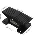 Pneumatic Foot Pedal Valve Hands Free Momentary Five Way Three Position Foot Operated Air Valve with dimensions labeled