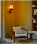 Cordless Battery Operated RGB Wall Sconce Lights With Remote Rustic Vintage Black Sconces Flared Linen Shade Dimmable