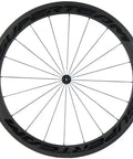 50mm Carbon Clincher Wheelset For 700C Road Bikes, 23mm Rim Width, Deep Aero Profile, Basalt Braking Surface, Front View