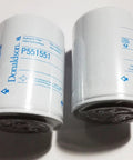 HYDAC 0080-MA-010-P P551551 Hydraulic Filter New Replacement For Industrial Hydraulics, two white inline filters on surface