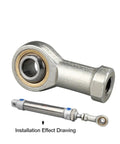 Floating Fisheye Joint For Piston Rod End Ball Head And Male Thread Knuckle Bearing Mounting For Universal Pneumatic Cylinders M12x1.25 floating joint