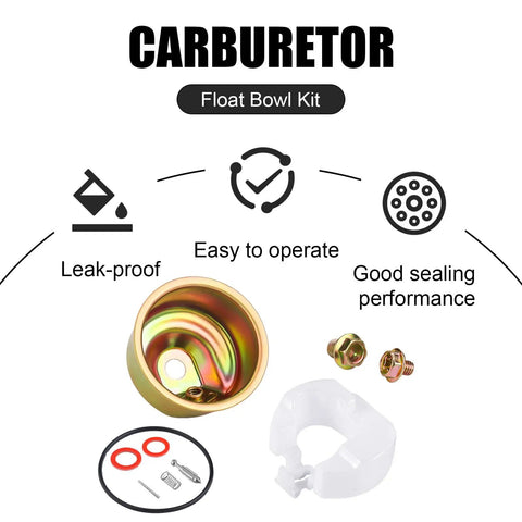 Carburetor Repair Kit For Most Carbs With Bowl Gasket Float Pin Needle Valve Spring Screws And Washers Easy Install Kit components
