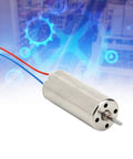 Close-up of a 2 Pack Mini Micro Coreless 8520 Motor 8.5x20mm 3 To 5V 0.15A for Quadcopter Drones showing wiring and design.