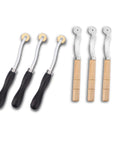 Two Pack Tracing Wheel and Pounce Wheel Set for Paper Perforation and Pattern Making, Rugged Cardboard Perforator Tools for Sewing Projects