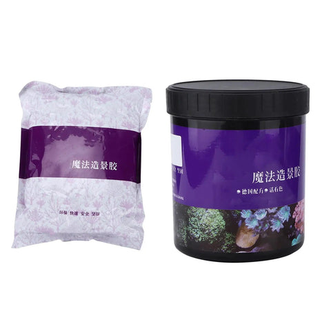 Instant Clear Aquarium Glue For Fish Tanks 28 Oz Pro Grade Adhesive Safe For Fish Plants And Water Dries Hard And Inert Non Toxic Bond For Decorations And Live Rock Color, jar and bag