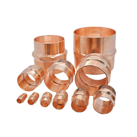 Garden Hose Connector Set One Quarter Inch To One Inch BSP Copper Butt Weld Cup Fittings for Water Pipes