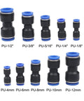 Versatile Quick Connect Air Hose Fitting Kit Push To Connect Pneumatic Coupler Tools For 4mm To 12mm And 1/8 To 1/2 Inch Diverse Tasks Nickel Plated Brass Build Resists Harsh Workshop Grime Effortless Operation With Circular Release Ring, assorted PU couplers