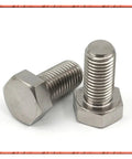 Top Shelf Pure Titanium Hex Head Bolts M10 Flat Head Machine Screws Assorted Lengths Set Of Ten showcasing durable titanium hex bolts.
