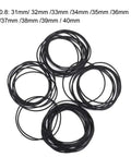 Watch Back Gasket Set 500Pcs Waterproof O Ring Seals Kit with rubber gaskets in various sizes for DIY watch repair.