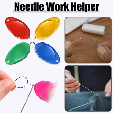 12 Pack Needle Threaders For Hand Sewing No Fuss Easy Wire Hook Threaders With Small Eye Plastic Crafting Tools For Sewing Machines