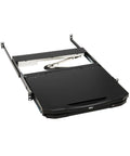 Slick Short Depth One U Rackmount Kvm Console With An 18 Point Five Inch Hd Lcd Screen And Hdmi Plus Usb Ports Zero Hassle Control Multiple Servers On Windows Mac Or Linux Platforms, sliding rack unit view.
