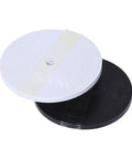Built Tough Gt2 Timing Belt For 3D Printers And CNC Routers, two round discs in white and black, designed for precise motion transfer.
