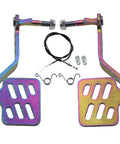 Heavy Duty Go Kart Brake And Throttle Pedal Set With 71 Inch Cable And Return Springs for 196cc, multicolored pedals and accessories