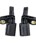 Slick Front Abs Wheel Speed Sensors Built Tough For Driver Or Passenger Side, durable plastic connectors for VW and Audi models.