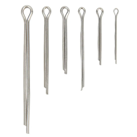 Stainless Steel Cotter Pin Set For Auto Repair And Workshop, 90 Pieces, 304 Grade Fasteners In 6 Sizes M1.5x25, M4x60, Locking Retaining Pins