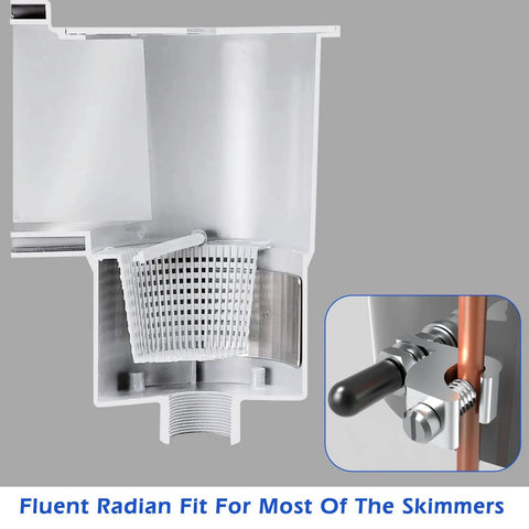 No-Fuss BWB680AG Pool Bonding Kit For Skimmers In Above Ground Pools, Keeps Water Bonded, stainless plate view