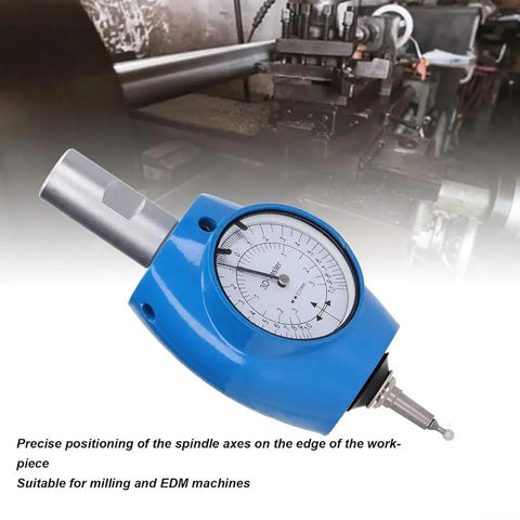 Pro Grade 3D Edge Finder For CNC Milling And EDM Machines With XYZ Axis Readout Aluminum Alloy Handle And Digital Mechanical Gauge in use