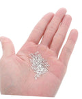 Hand holding Rimless Eyeglasses Repair Washers Kit With 200 Pieces Of Metal Flat Gaskets For Quick Frame Tightening