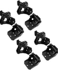 Driver Side Door Hinge Assembly Upper Lower Steel Black Heavy Duty Replacement For Straight Bolt On Install and Smooth Ride No Sweat DIY Fix To Get Your Ride Back On The Road Today, showing multiple angles of sturdy steel hinges.