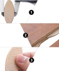 100 Piece Pack Beech Wood Joining Biscuits Deliver Rock Solid Bonds When Gluing Wooden Boards Together While Making Carpentry Work Dead Simple With Every Biscuit Joiner, showcasing placement in wood joints.