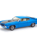 1970 Ford Torino Cobra Model Car Kit 1:25 Scale 128 Piece Skill Level 4 Featuring Big Block 429 Cobra Jet V8 side view