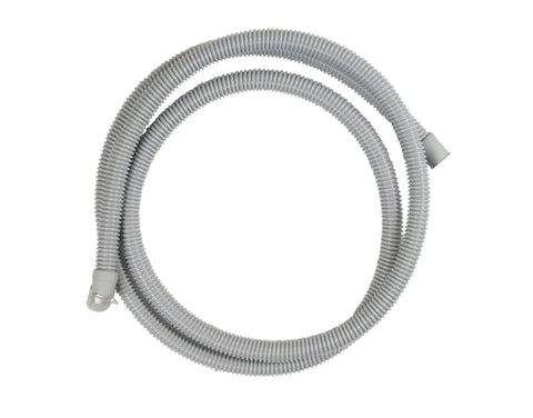 Gray Genuine OEM Washer Drain Hose 5214FR3188G Replacement Part coiled, easy install, durable for LG washers, prevents leaks.