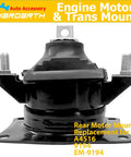 Honda Accord 2003 2004 2005 2006 2007 2.4L Automatic Beefed Up Engine And Transmission Mount Replacement Kit Replaces A4516