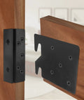 Tough As Nails Double Hook Slot Bed Frame Brackets With Headboard Support Plates secure wood posts with included screws.