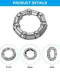 Bike Ball Crank Bearing 38mm 7 Balls 4 Pack Stainless Steel Bicycle Bearings Replacement Front And Rear Parts For Bike Repairs Silver