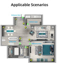 Floor plan highlighting applicable scenarios for 2 Pack Door Safety Deadbolt Locks For Kids Child Proof Large Size Deadbolt