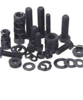240Pcs Grade 8 Hex Bolts Nuts Washers Assortment Kit With SAE Coarse Thread Black Oxide Fasteners Set For DIY Projects And Auto Repair Durable Precise Thread Design Rugged Ready To Use Hardware Gearhead Approved