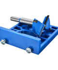 Pro Grade 35Mm ABS Hidden Hinge Hole Fixture For Cabinet Doors And Woodworking Drill Tool Kit With Precision Side And End Milling Jig To Boost Accuracy And Cut Down Error blue 35mm ABS hinge drill fixture