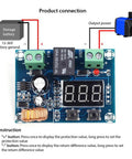 Close-up view of the 2 Pack 12V To 36V DC Voltage Protection Module with Low Voltage Protector for Auto Battery Systems