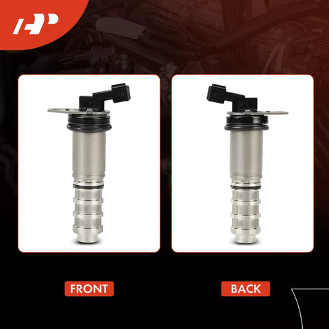 Front and back view of 2 Piece Intake And Exhaust Variable Valve Timing VVT Solenoid Replacement Kit For BMW 3.0L Twin Turbo Engines